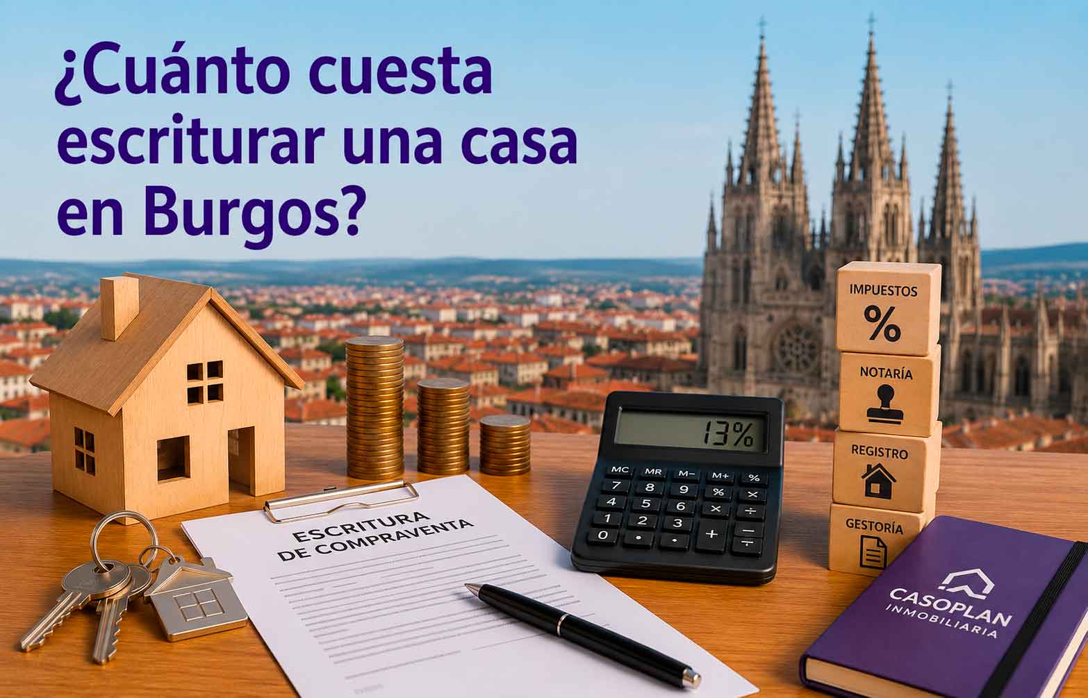 ¿Cuánto cuesta escriturar una casa en Burgos?